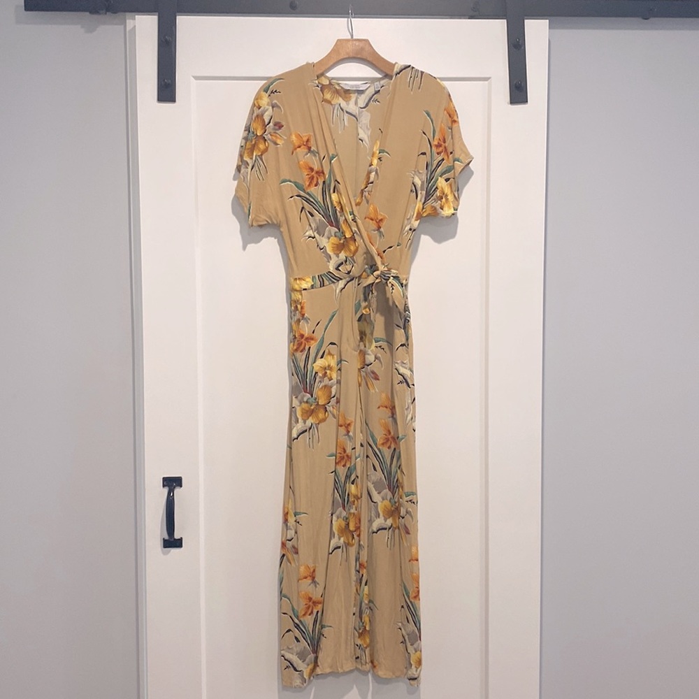 & Other Stories Tropical Wide Leg Jumpsuit